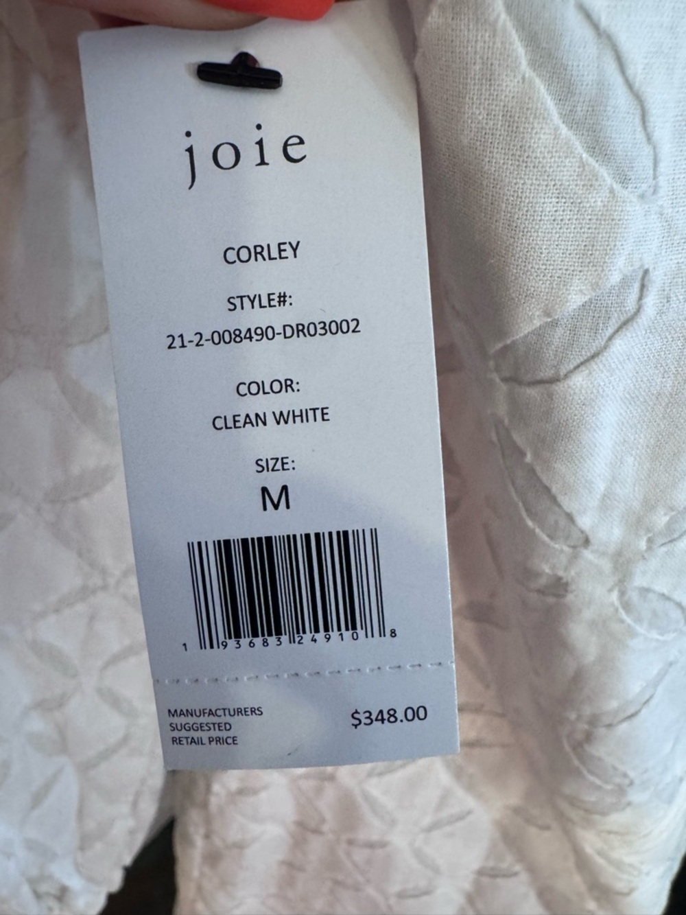 NWT Joie Corley Geometric Lace Shift Dress - Size Medium $348 - Picture 10 of 11